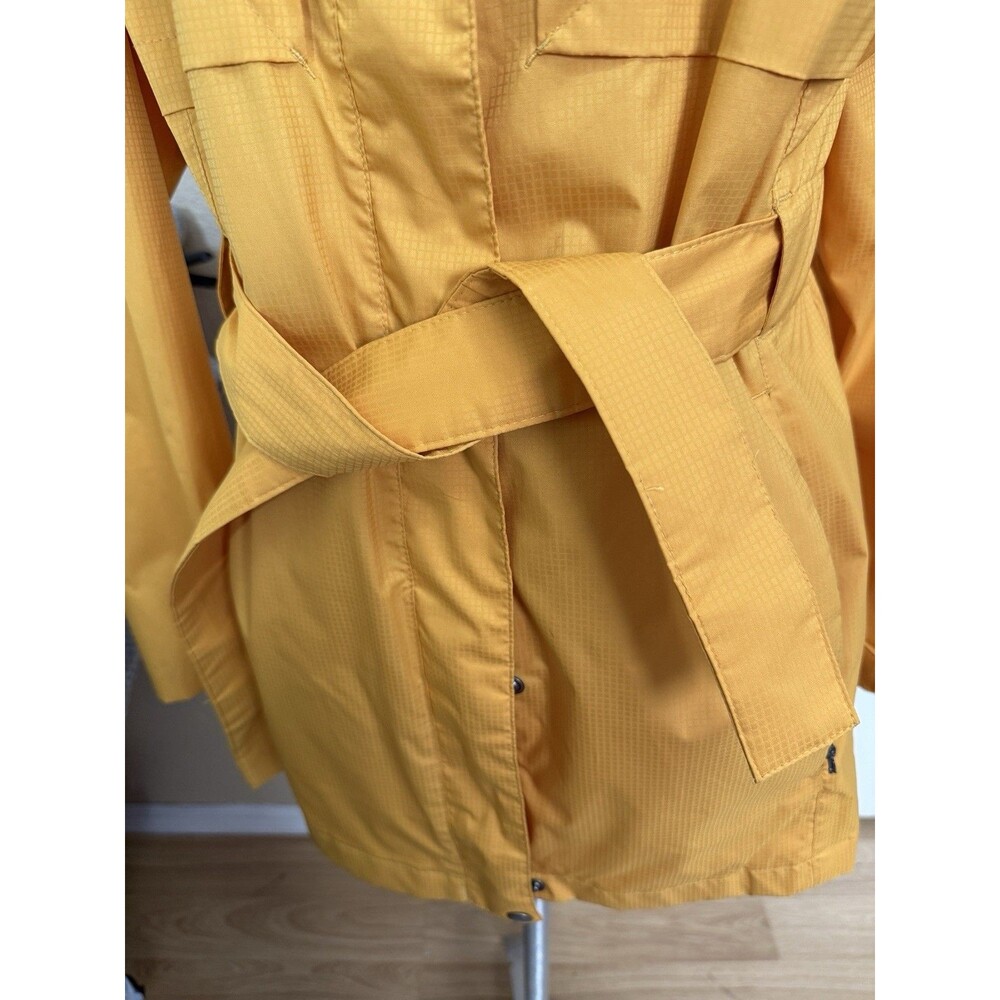 Columbia Women's Pardon My Trench Water-Resistant Rain Jacket Sz Medium Yellow - Picture 2 of 16